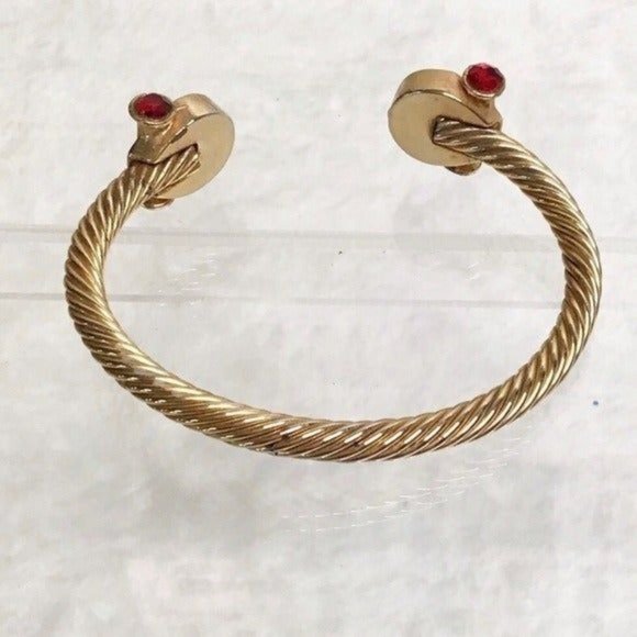 Bold Gold & Purple  Elegant  Earrings & Bracelet Jewelry Set - Picture 9 of 10